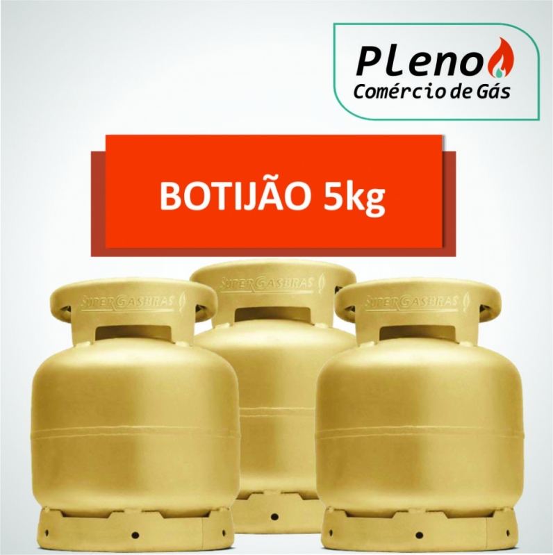 Botijão de Gás de 5kg Preços Jardim Alvorada III - Botijão de Gás Cheio