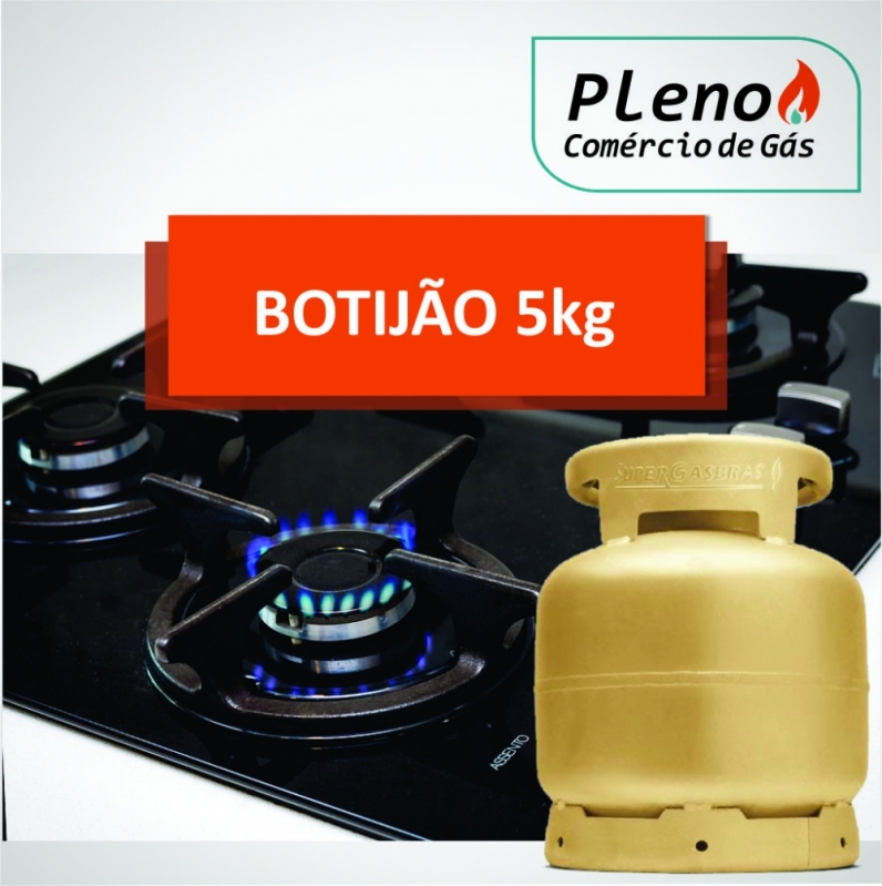 Botijão de Gás P5 Orçamento Conjunto Residencial Paulino Carlos Filho - Botijão de Gás de 5kg