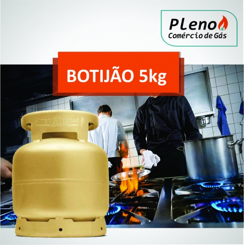 Botijão de Gás P5 Jardim Internorte - Botijão de Gás de 5kg