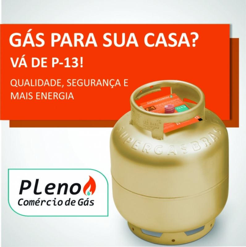 Fornecedor de Botijão de Gás Glp Conjunto Residencial Parigot Souza - Botijão de Gás 13kg